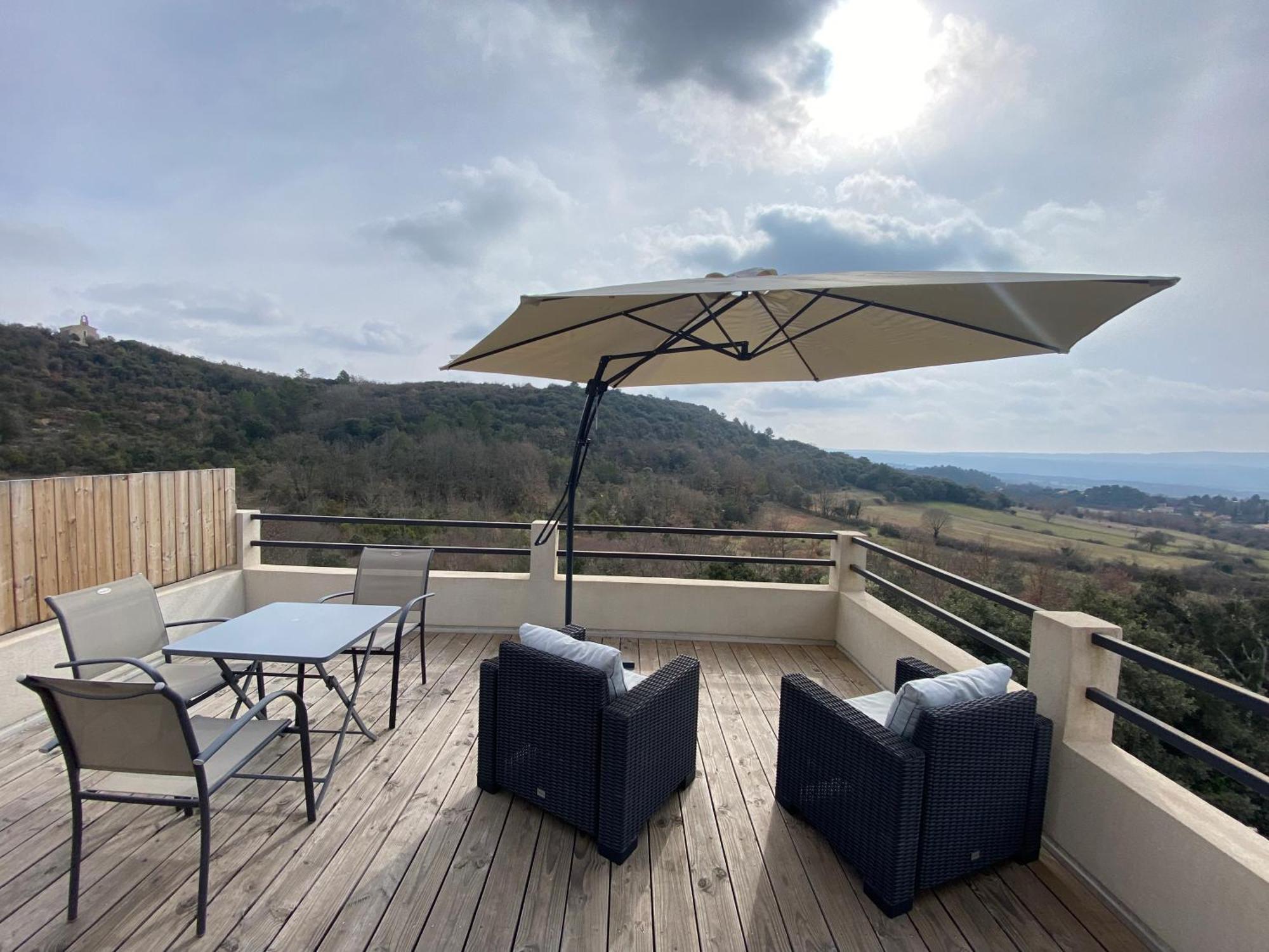 Studio Au Calme, Grande Terrasse Avec Vue Vallee Ginasservis المظهر الخارجي الصورة